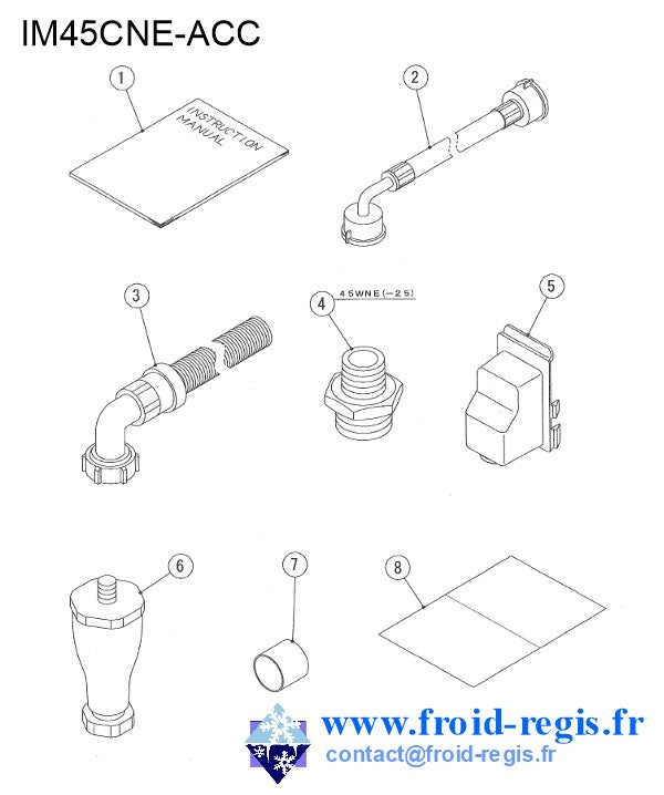 Schéma éclaté — Schéma IM21-IM240 CNE-NE - ACCESSOIRES