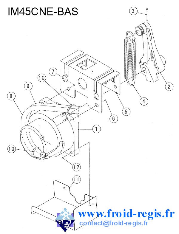 Schéma éclaté — Schéma IM21-IM240 CNE-NE - FABRIQUE GLAÇONS
