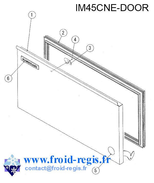 Schéma éclaté — Schéma IM21-IM240 CNE-NE - JOINTS ET PORTE