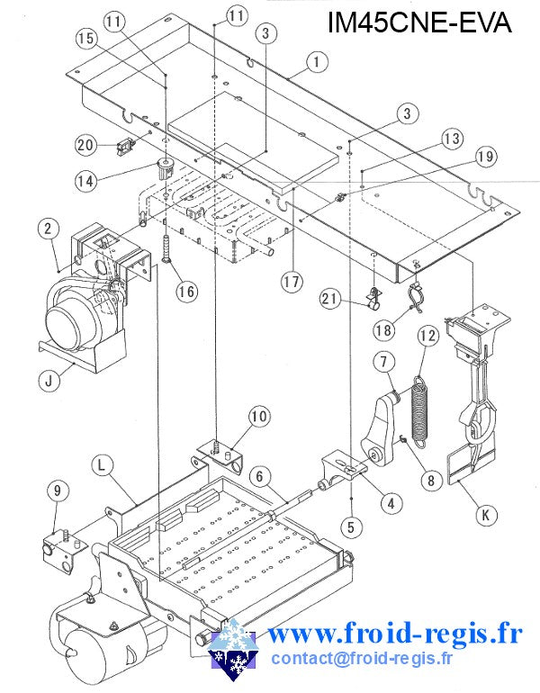 Schéma éclaté — Schéma IM21-IM240 CNE-NE - PIÈCES MACHINE