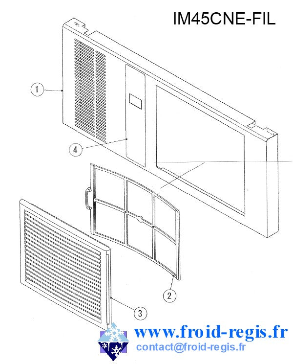 Schéma éclaté — Schéma IM21-IM240 CNE-NE - FILTRE AIR