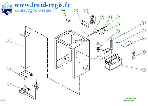 Schéma éclaté — IQ135-IQ1100 - CIRCUIT EAU