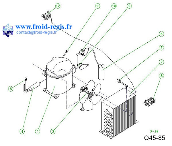Schéma éclaté — IQ45-IQ85 - GROUPE AIR