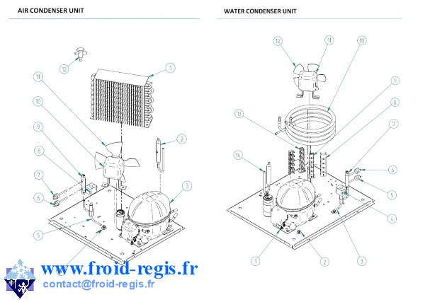 Schéma éclaté — IQ50-IQ85-R290 - GROUPE AIR ET EAU