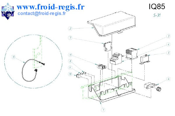 Schéma éclaté — IQ45-IQ85 - RÉGULATION