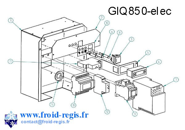 Schéma éclaté — GIQ - GIQ850 - RÉGULATION
