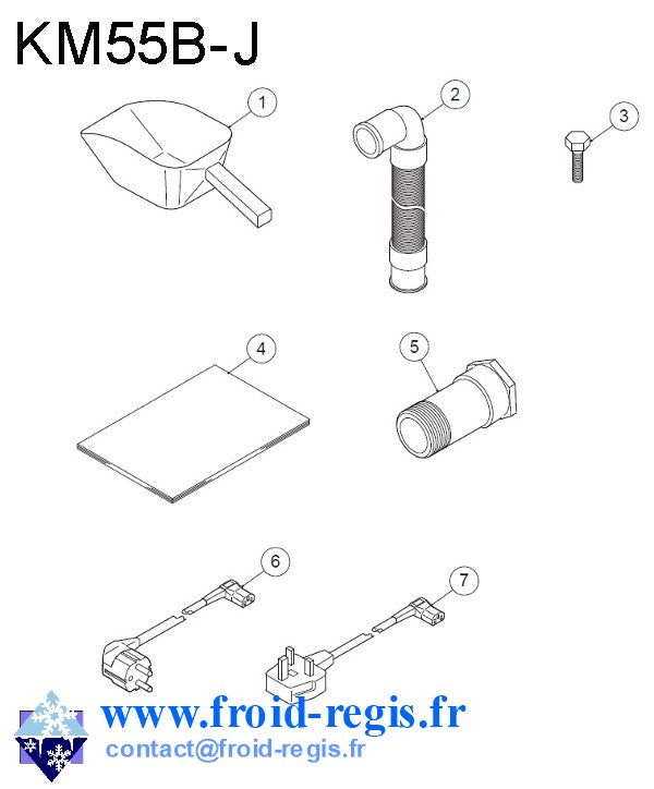 Schéma éclaté — Schéma KM40-KM80 - ACCESSOIRES