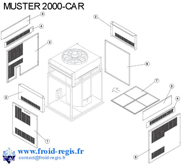 Schéma éclaté — SM4500-11000 - CARROSSERIE