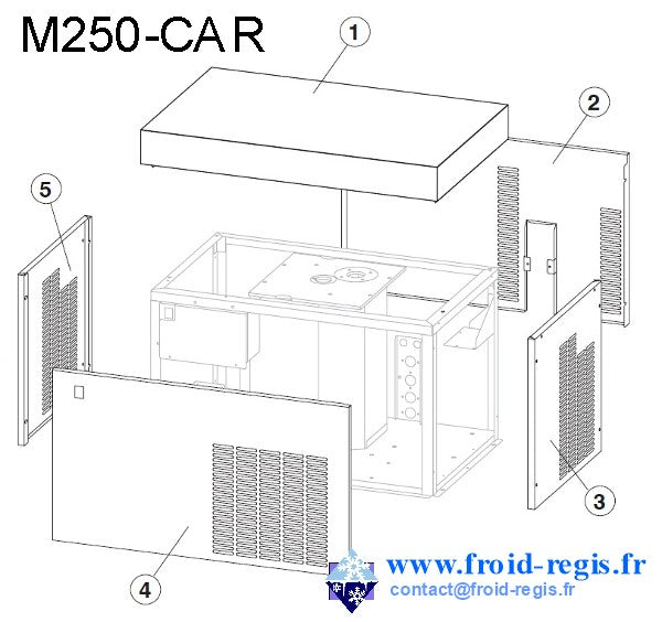 Schéma éclaté — M250 - CARROSSERIE