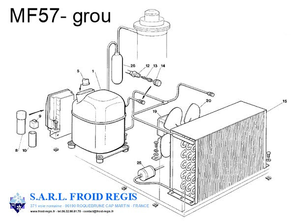 Schéma éclaté — MF47-MF57 - GROUPE AIR