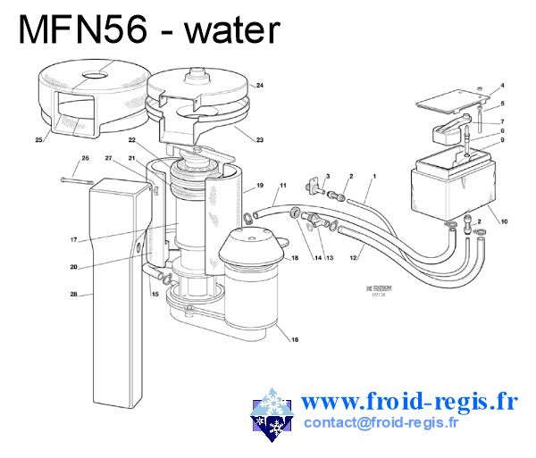 Schéma éclaté — MFN46-MFN56 - PRODUCTION DE GLACE