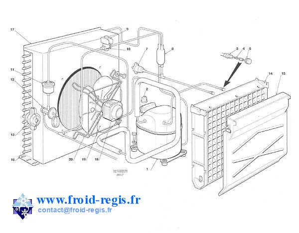 Schéma éclaté — Schéma F132-F302 - GROUPE AIR