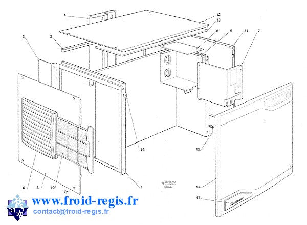Schéma éclaté — Schéma F132-F302 - CARROSSERIE