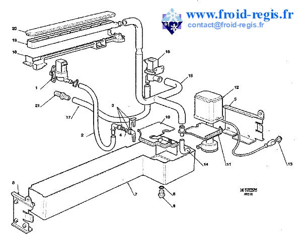 Schéma éclaté — Schéma F132-F302 - PIÈCES MACHINE