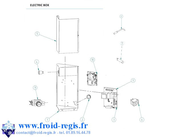 Schéma éclaté — Schéma GALA NG30-NG150 R290 - RÉGULATION