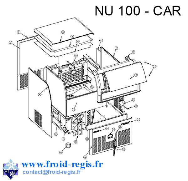 Schéma éclaté — Schéma NU100-NU300 - CARROSSERIE