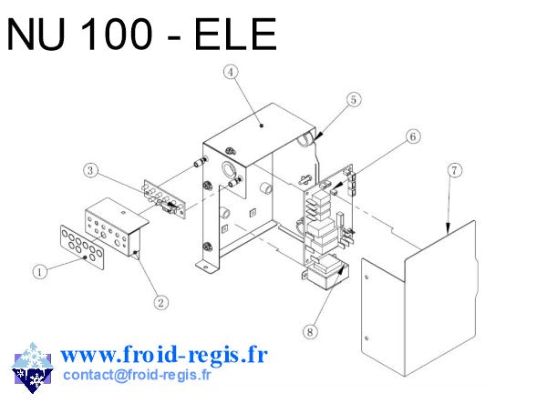 Schéma éclaté — Schéma NU100-NU300 - RÉGULATION