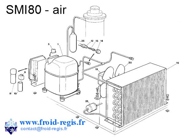 Schéma éclaté — SMI80 - GROUPE AIR