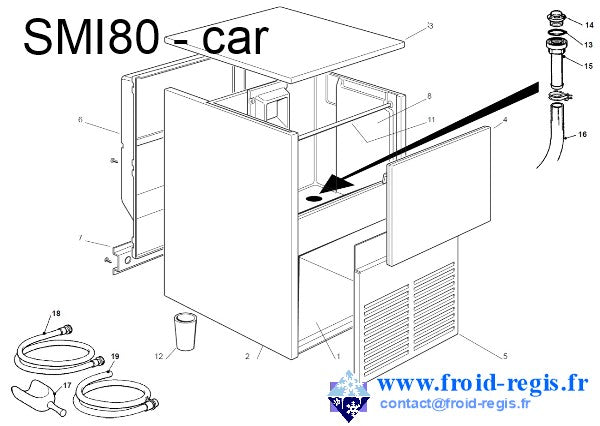 Schéma éclaté — SMI80 - CARROSSERIE