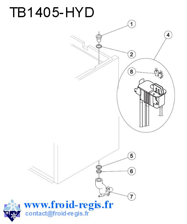 Schéma éclaté — SLT R290 - CIRCUIT EAU