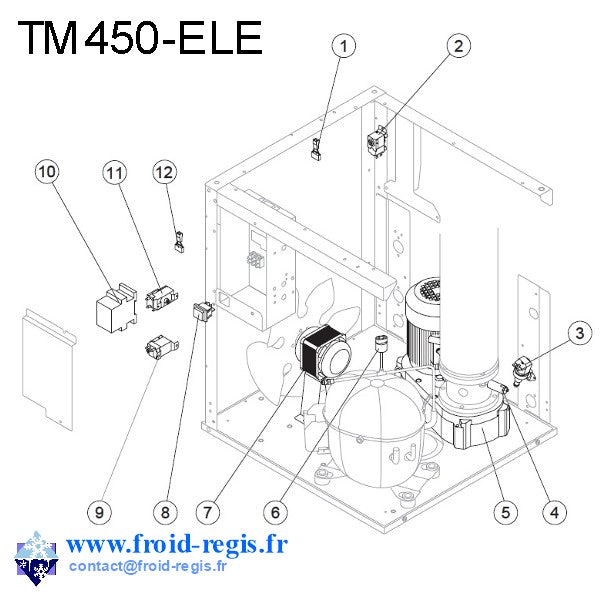 Schéma éclaté — TM140-450-HC - RÉGULATION