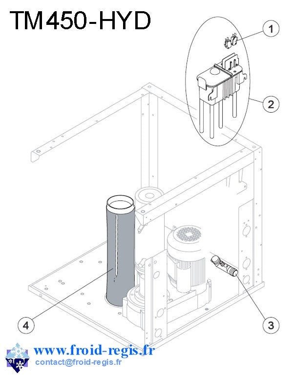 Schéma éclaté — TM140-450-HC - CIRCUIT EAU