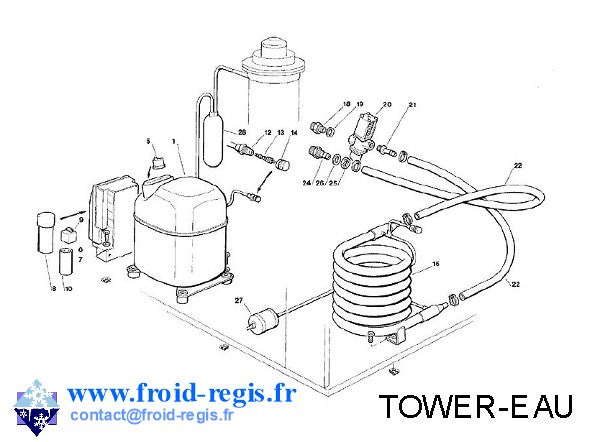 Schéma éclaté — ICE TOWER - GROUPE EAU