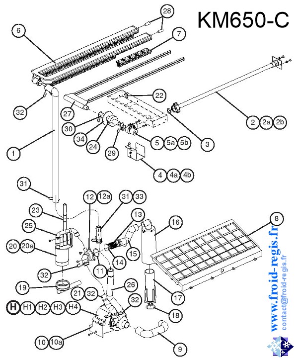 SPARE PARTS FOR ICE MAKER HOSHIZAKI KM320 KM515 KM650