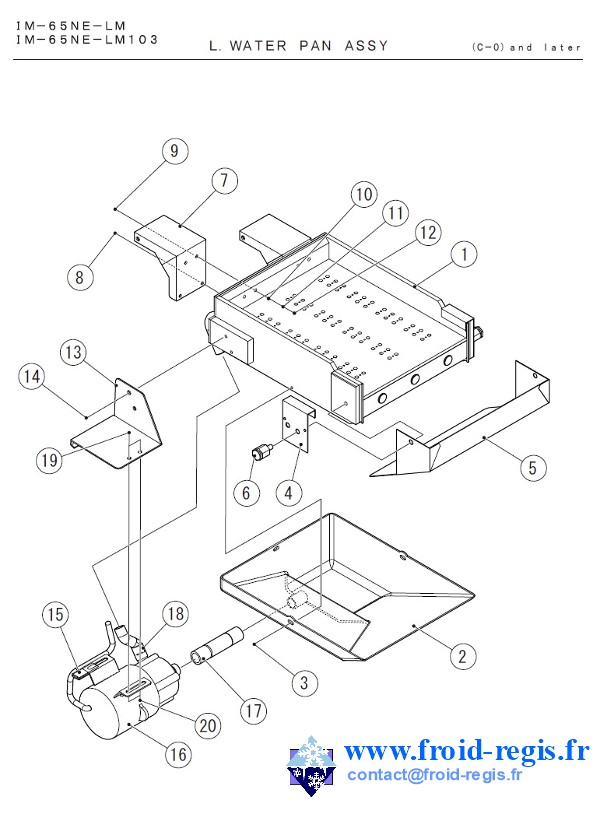 SPARE PARTS FOR ICE MAKER HOSHIZAKI IM-65NE (LM) (LM103)