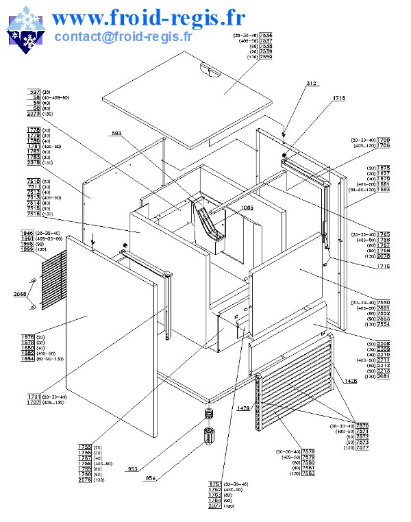 SPARE PARTS FOR ICE MAKER ITV QUASAR