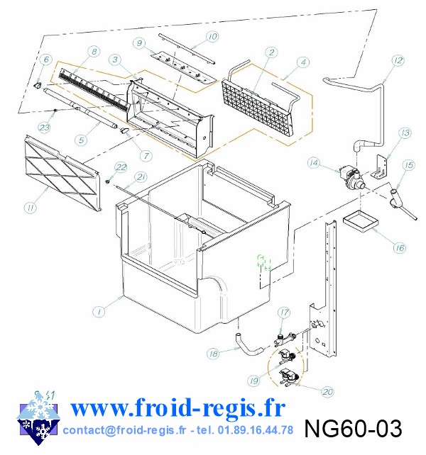 SPARE PARTS FOR ICE MAKER ITV SPIKA NG