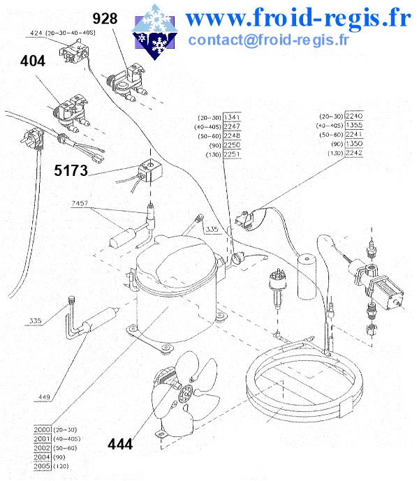 SPARE PARTS FOR ICE MAKER ITV QUASAR