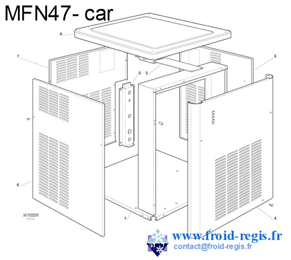 SPARE PARTS FOR NUGGETS ICE MACHINES SCOTSMAN MFN47 (R290)